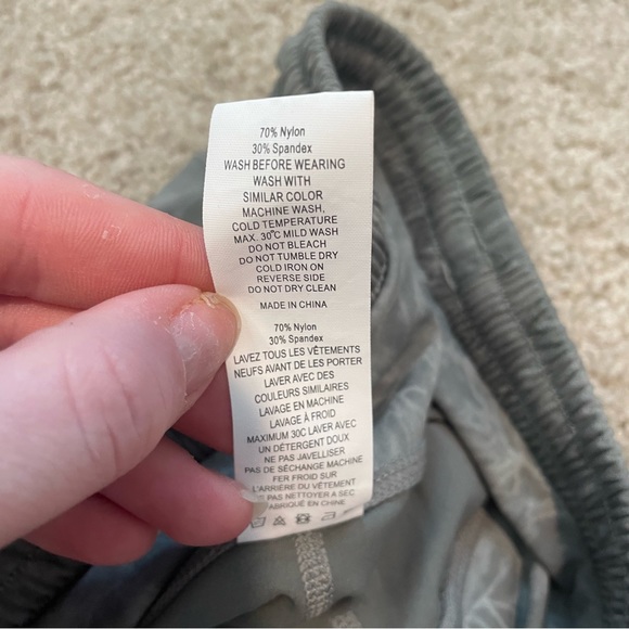 Zyia Active Sage Hendrix Leggings Size 12 Cinch Drawstring Waist Patterned - Picture 7 of 11